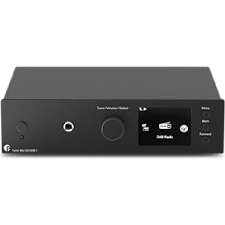 Pro-Ject Audio Systems Tuner Box S3 DAB+ Internetradio, Schwarz - Empfängt UKW, DAB/DAB+ sowie Internetradio, Kopfhörerverstärker, WLAN – Bild 1