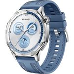HUAWEI Watch GT 5 46 mm Smartwatch, Kunstvolles Design, Erweiterte Lauf- und Fahrradfunktionen, Gesundheitsmonitoring, Bis zu 14 Tage Akkulaufzeit, Blau