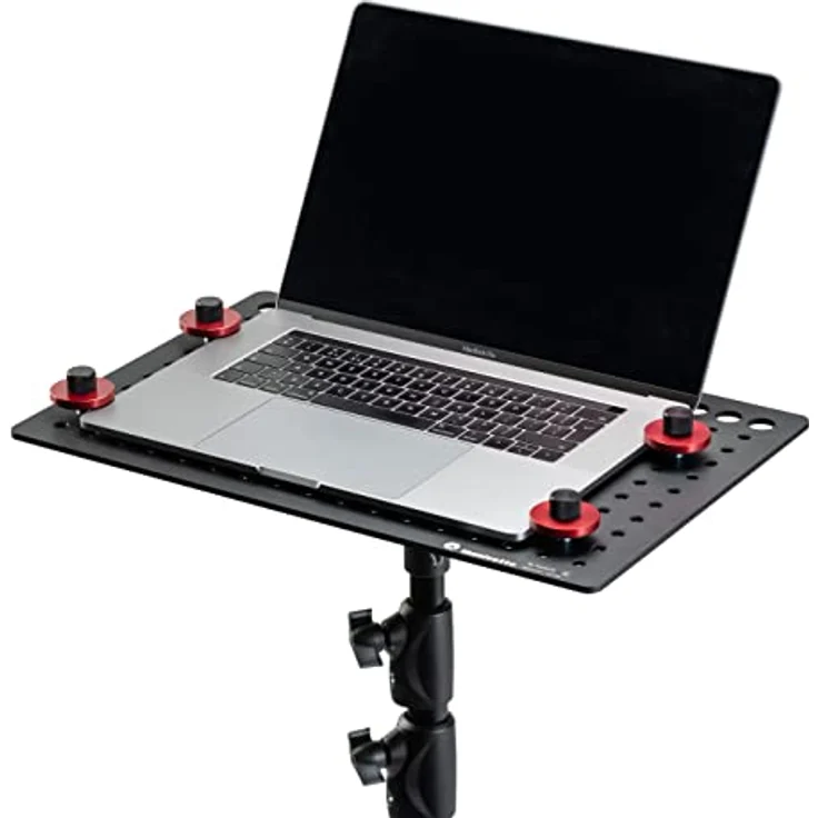 Manfrotto TetherGear Laptop Deck, Leichte Aluminium-Halterung, 46 cm x 31 cm, Cheese Plate Style, Anti-Rutsch-Halterung und Kabelmanagement, Schwarz, MLTSA4301B – Bild 5