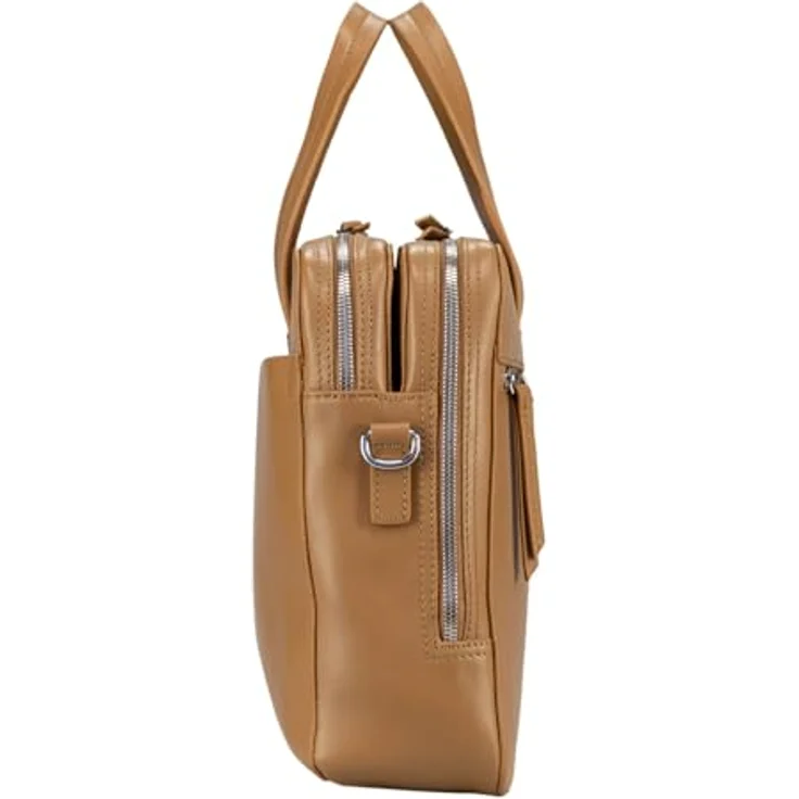 Jost Arva Aktentasche 36 cm, 100% Leder mit Laptopfach, braun – Bild 4