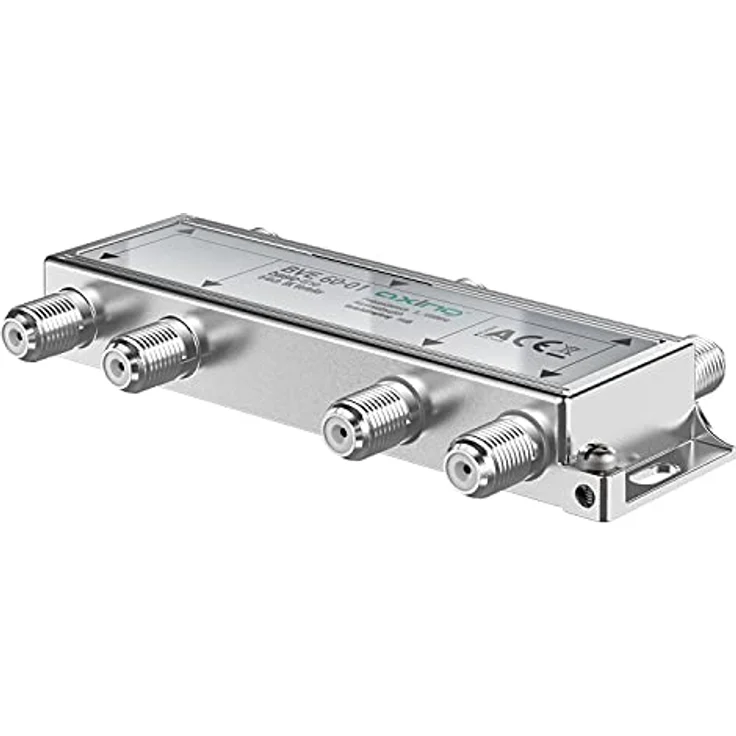 Axing BVE 60-01 6-Fach BK-Verteiler (5-1000 MHz) für Kabelfernsehen und DVB-T2 HD, F-Anschlüsse – Bild 3