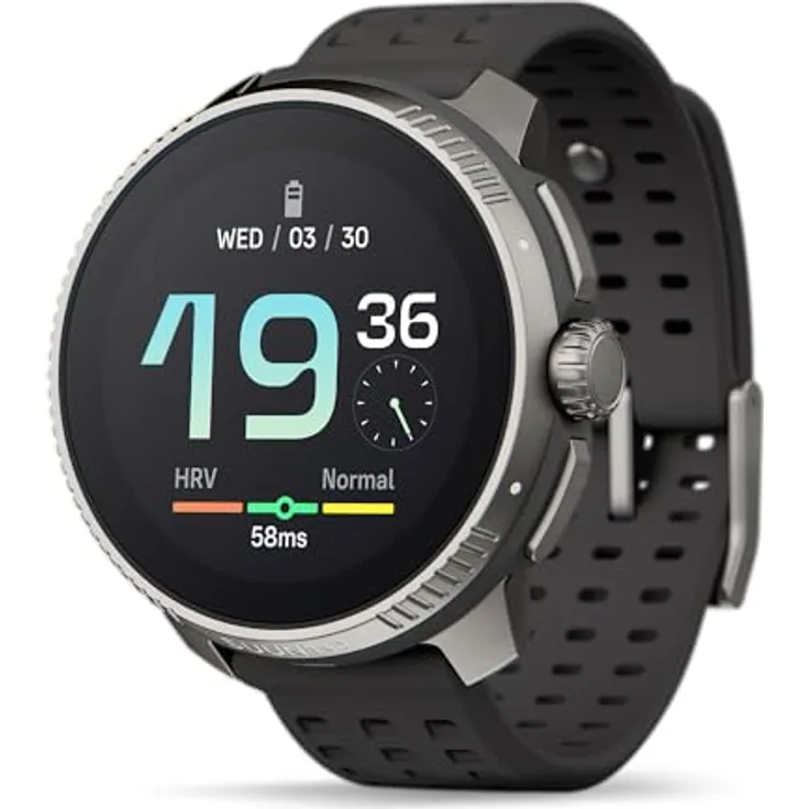 SUUNTO Race Sportuhr - Outdoor Smartwatch, 1,43" Helles AMOLED Display mit Saphirglas, Bequeme Uhrenkrone & Tasten Bedienung, Präzise Zweifrequenz GPS, Lange Akkulaufzeit, 100m Wasserdicht