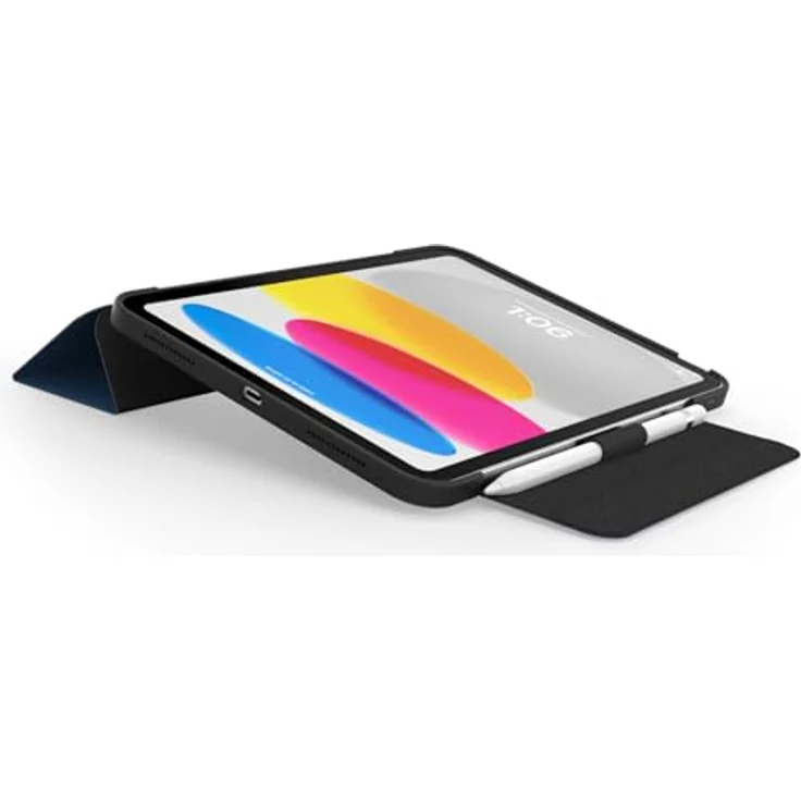 Otterbox Symmetry Folio Tablet-Hülle für Apple iPad (A16/10th gen), stoßfest, mit transparentem Backcover und Mikrofaser-Futter, zwei Positionen für Tippen und Anzeigen – Bild 7