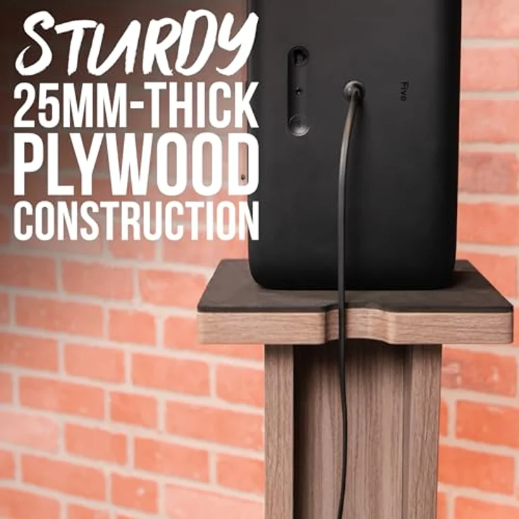 Gator Frameworks Elite Series Studio Monitor Stands, Holz Monitorständer mit stabiler 25 mm Sperrholzkonstruktion, Ahorn, Höhe 927 mm, für Lautsprecher bis 34 kg – Bild 5