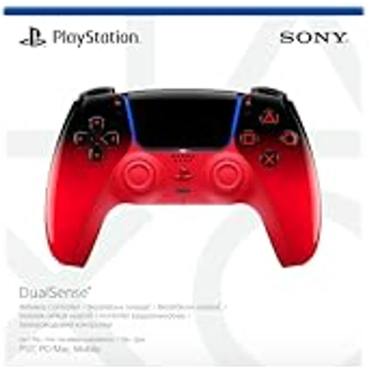 Sony DualSense, Gamepad für PlayStation 5, Rot, Analog/Digital, Kabellos mit Bluetooth/USB, D-Pad, Menü-Taste, Mikrofon-Stummschaltung – Bild 3