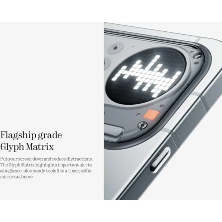 Nothing Phone (4a) Pro, Smartphone mit 50MP Triple-Kamera, 140x Ultra-Zoom, Metall-Unibody, 50W Schnellladen, 144Hz AMOLED, 8GB+128GB - Schwarz – Bild 5