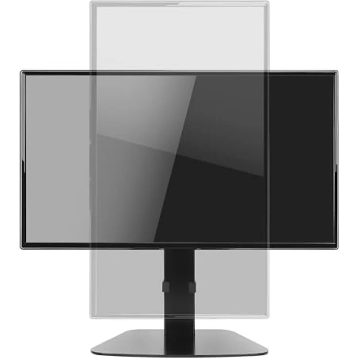 Manhattan Single Monitor Halterung, Tischständer für 15-32 Zoll Displays, höhenverstellbar, schwarz – Bild 8