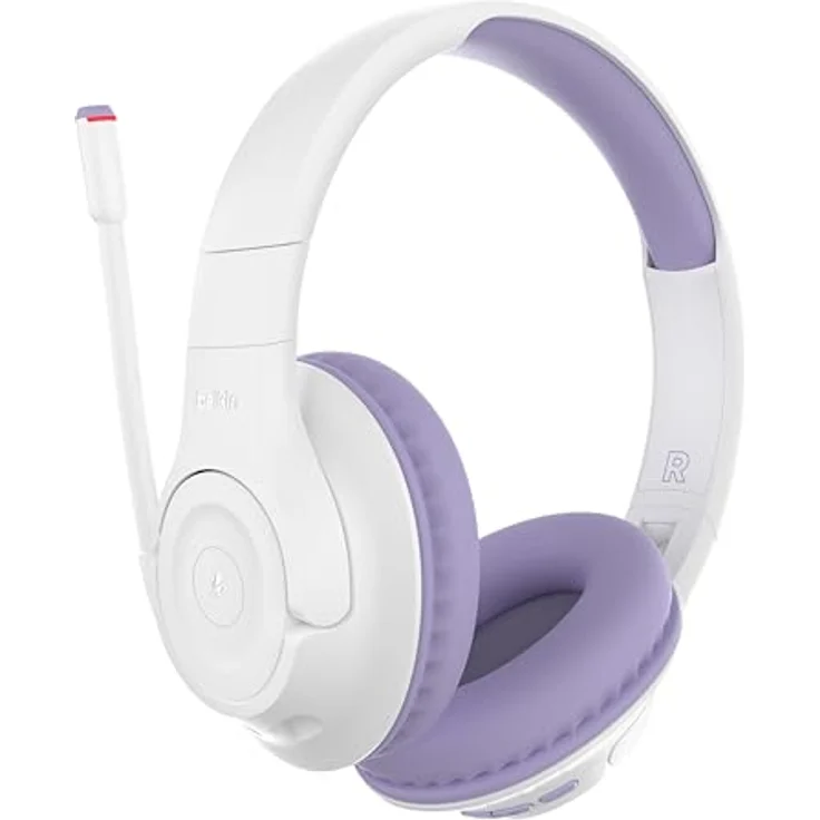 Belkin SoundForm Inspire kabelloser Over-Ear-Kopfhörer für Kinder, On-Ear-Kopfhörer für Mädchen und Jungen, Online-Unterricht, Reisen, integriertes Mikrofon – kompatibel mit iPhone, iPad, Galaxy usw. – Bild 1