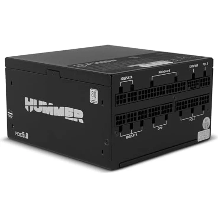 NOX Hummer P 1000W, 80 Plus Platinum ATX-Netzteil mit 1000W, EPS, S-ATA 3.0, ultra-leisem 140mm Lüfter, modulare Kabel, schwarz – Bild 3