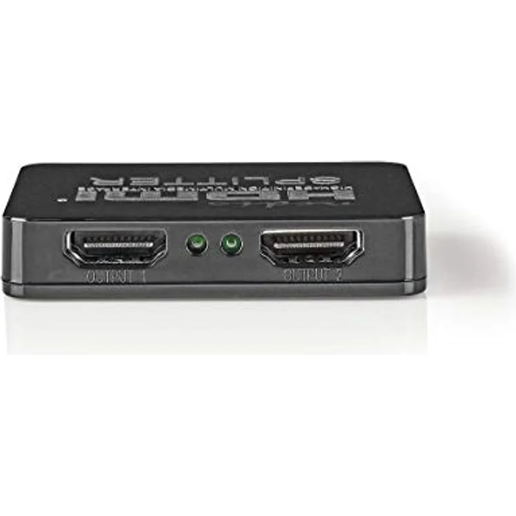 Nedis HDMI ™ Splitter - 2-Port - HDMI™ Eingang - 2X HDMI™ Ausgang - 2.25 Gbps - ABS/PVC - Schwarz – Bild 4