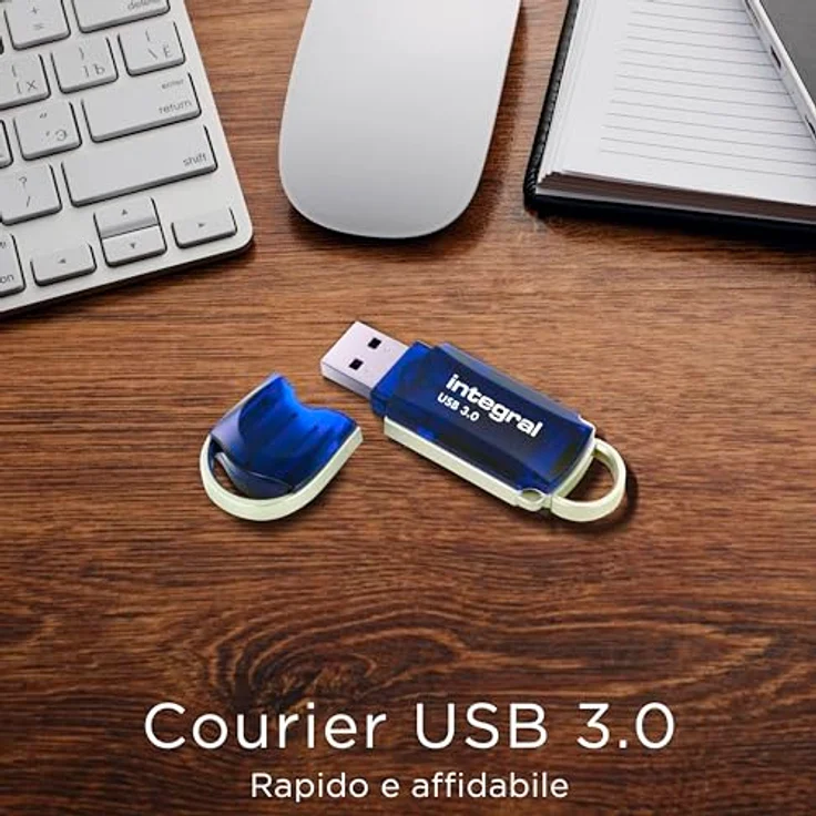 Integral Memory Courier 3.0 INFD32GBCOU3.0 32GB USB 3.0-Stick königsblau – Bild 5