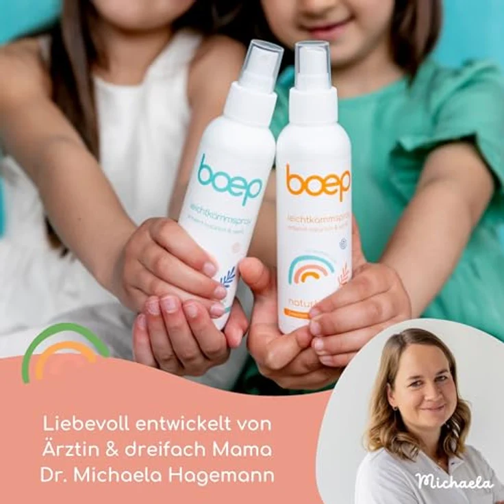 boep Kämmbarkeitsspray für Kinder | Naturkosmetik Leichtkämmspray mit zartem Duft | Entwirrt zerzauste Haare von Kindern (150ml) – Bild 2