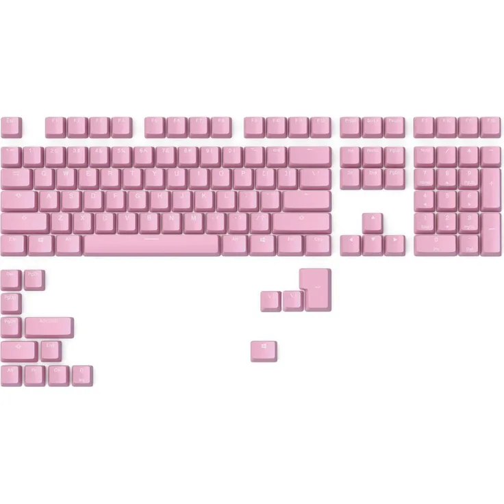 Glorious GMMK ABS Doubleshot V2 USA Base Kit, Keycaps, Pink