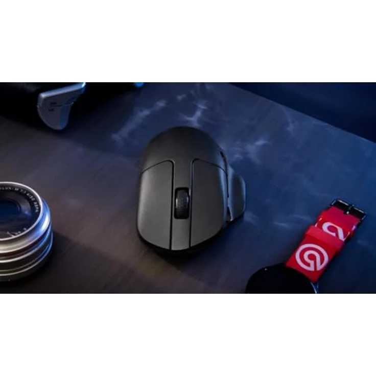 Keychron M7 Kabellose Computermaus, 26K DPI Optische Maus, 2.4 GHz/Bluetooth/Kabelgebunden mit Makrotaste 63g Leichtgewicht, Ergonomisch, Bis zu 70 Stunden Arbeitszeit für macOS/Windows - Schwarz – Bild 3