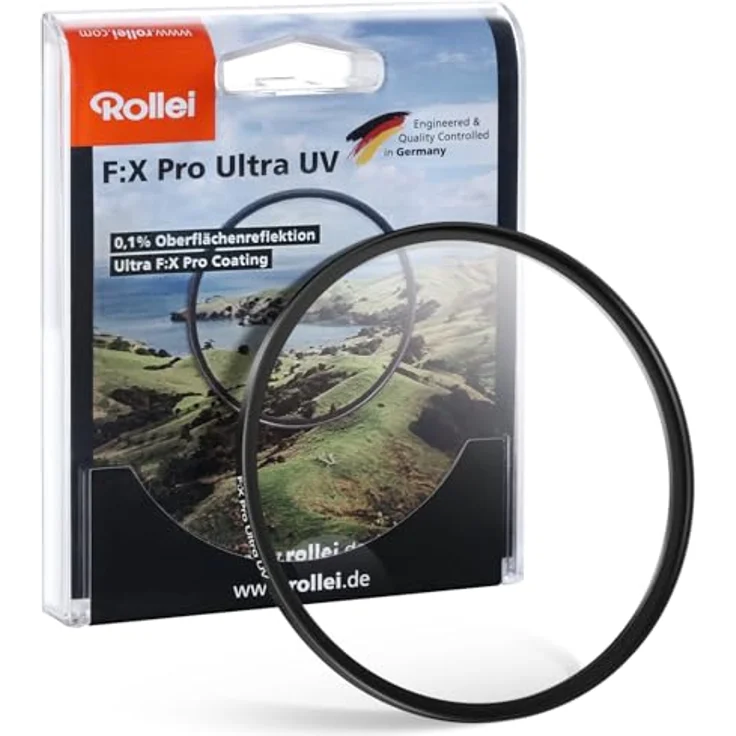 Rollei F:X Pro Ultra UV Rundfilter 77mm, hochwertig beschichtet, bruch- und kratzsicher, geeignet für 150MP und 8K – Bild 2