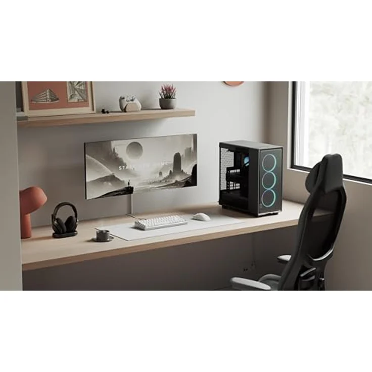 Fractal Design Epoch Black RGB, PC-Gehäuse mit gehärtetem Glas-Seitenteil, Mesh-Frontpanel und drei Momentum 12 RGB-Lüftern, ATX/mATX/ITX Unterstützung – Bild 5