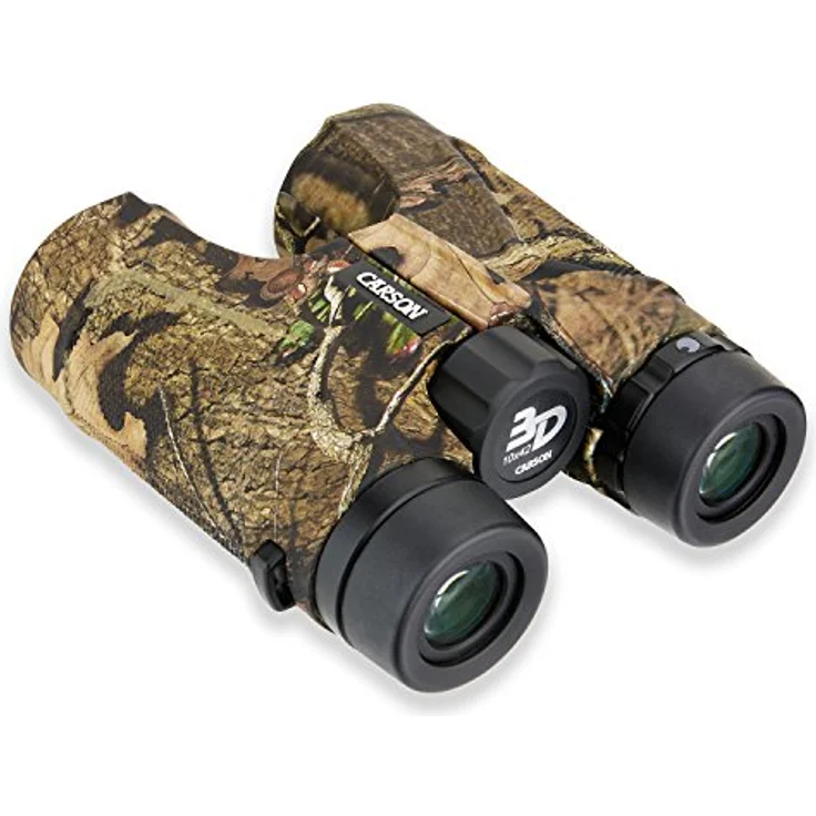 CARSON 3D 10x42 ED Camouflage Fernglas, wasserdicht und stoßfest mit hoher Lichtdurchlässigkeit – Bild 3