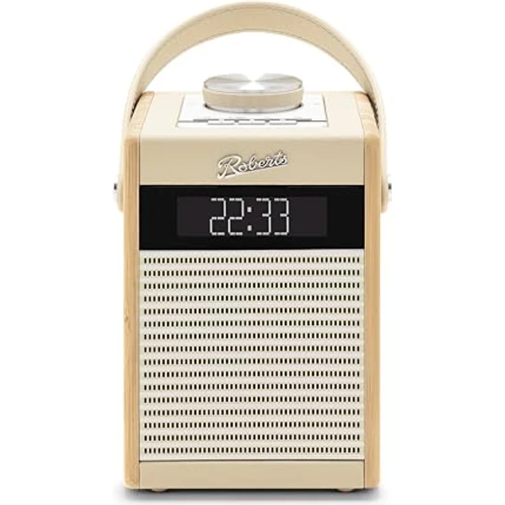 Roberts Radio Rambler Midi Retro-Radiowecker, tragbar, DAB+/FM/Bluetooth, cremefarben, mit USB-Ladefunktion – Bild 2