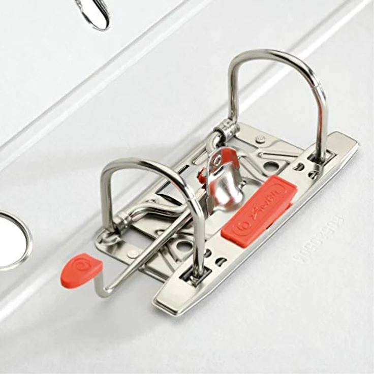 Herlitz Aktenordner maX.file »nature plus«, schmaler Ordner mit Griffloch, Blattniederhalter und Kantenschutz, DIN A4, 5 cm Rückenbreite, Kraftpapier kaschiert, blau - Preisvergleich – Bild 2