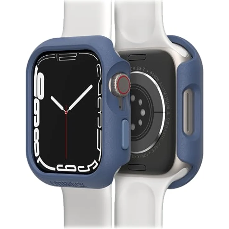 OtterBox All Day Bumper für Apple Watch Series 9/8/7 - 45mm, stoßfeste, sturzsichere, schlanke Schutzhülle für Apple Watch, schützt den Display und die Kanten, Dunkelblau – Bild 5