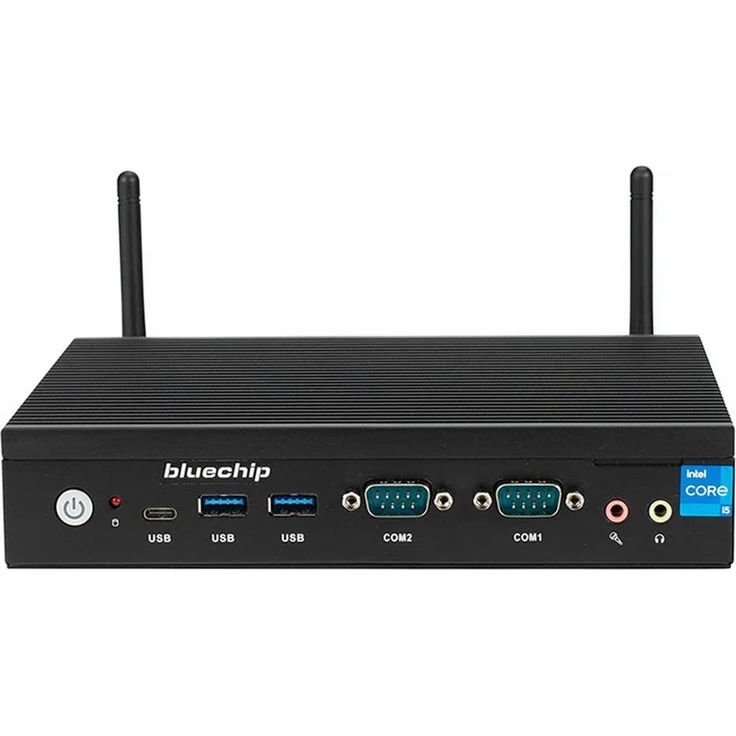 Bluechip BUSINESSline M15100g-P, Desktop-PC mit Intel Core i5-1235U, 16 GB RAM, 500 GB SSD, passiv gekühlt, schwarz