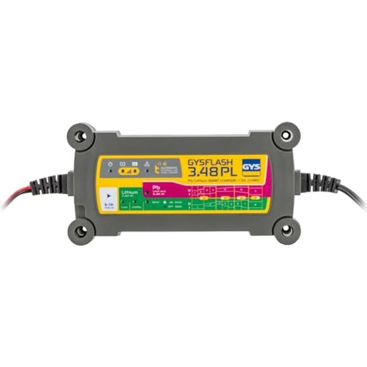 GYS Ladegerät GYSFLASH 3.48 PL, Akkuladegerät mit 5 Lademodi für 48-V-Batterien, Winter-/AGM-Modus, CAN-BUS-Kompatibilität – Bild 1