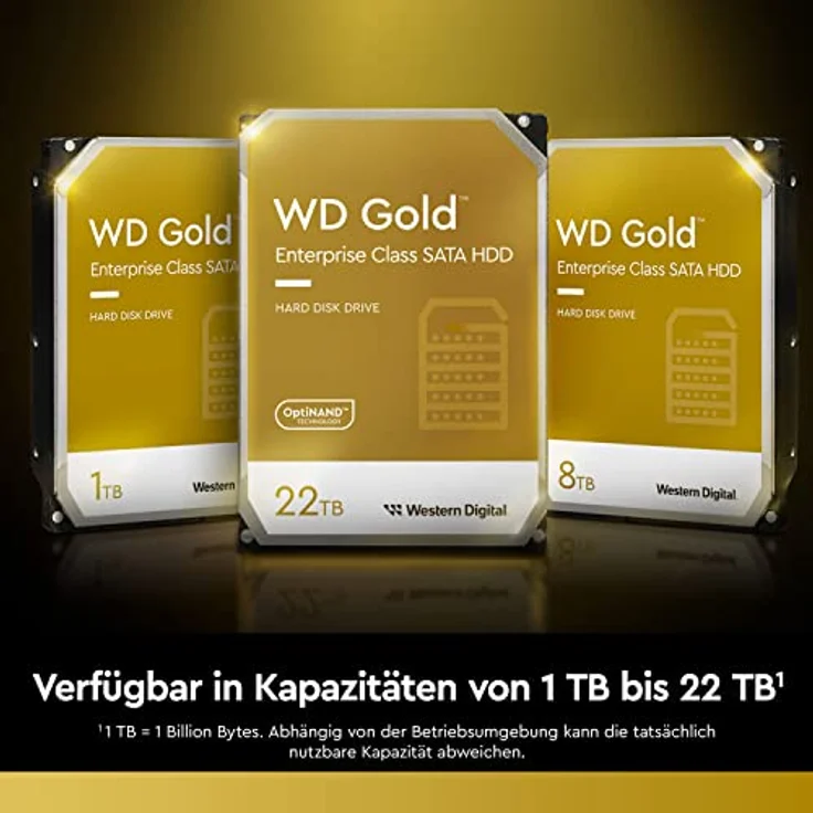WD Gold Enterprise-Class Hard Drive WD121KRYZ - Festplatte - 12 TB - intern - 3.5 Zoll (8.9 cm) - SATA 6Gb/s - 7200 rpm - Puffer: 256 MB (WD121KRYZ) – Bild 3