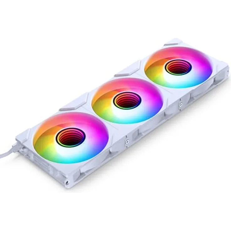 Phanteks M25 Gen2 PC Lüfter 120mm RGB 3er-Pack - Gaming PC Lüfter Weiß | PWM Lüfter - bis 2.000 U/min - hoher Airflow - Vibrationsarm - Leise