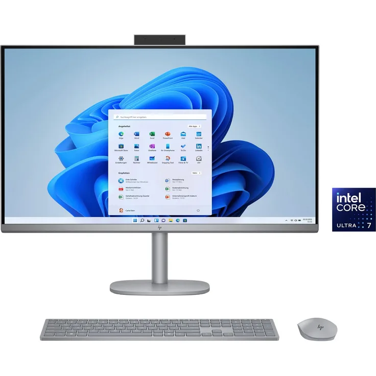 HP OmniStudio X 32-c1075ng All-in-One PC, 31,5 Zoll 4K UHD, Intel Core Ultra 7 258V, 32 GB RAM, 1000 GB SSD, ARC Graphics, Luftkühlung