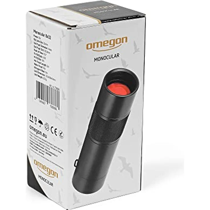 Omegon Monokular Mono 8x32, Kompaktes Fernglas mit ultrascharfer Optik und Aluminiumgehäuse – Bild 5