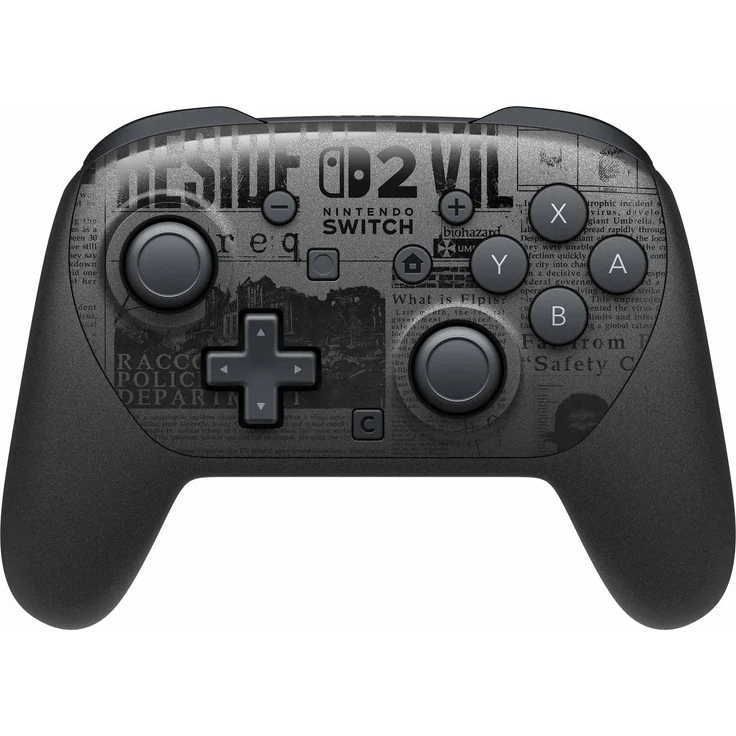Nintendo Pro Controller Resident Evil Requiem Edition (Switch 2), Gaming Controller mit HD-Vibration, Schwarz