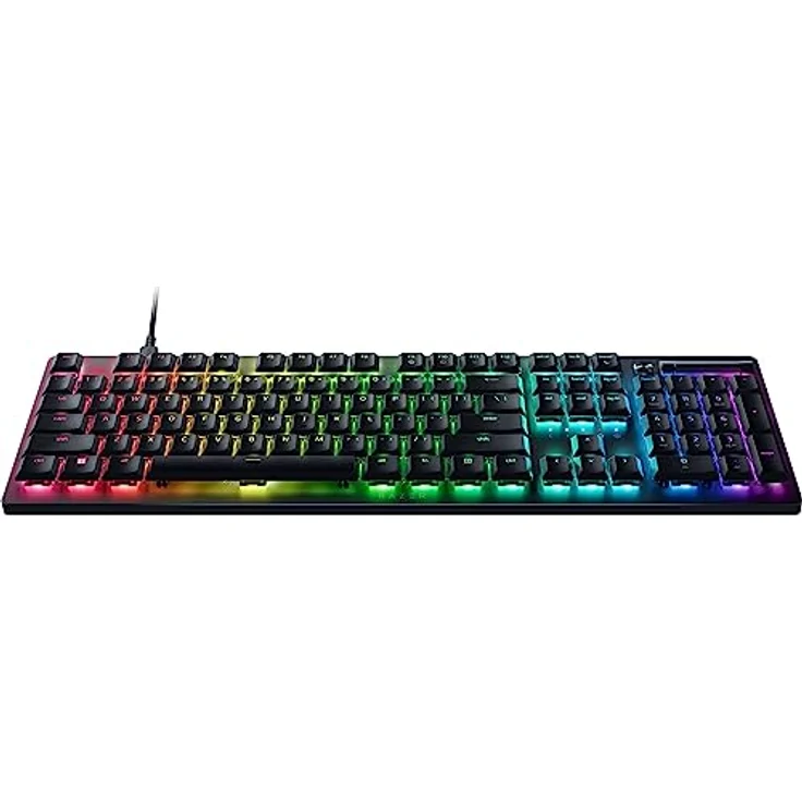Razer DeathStalker V2 (Red Switch) - Optische Low-Profile-Gaming-Tastatur (Lineare Optische Switches, HyperSpeed Wireless, USB-C, Laser-Etched Tastenkappen) QWERTY US-Layout | Schwarz – Bild 1
