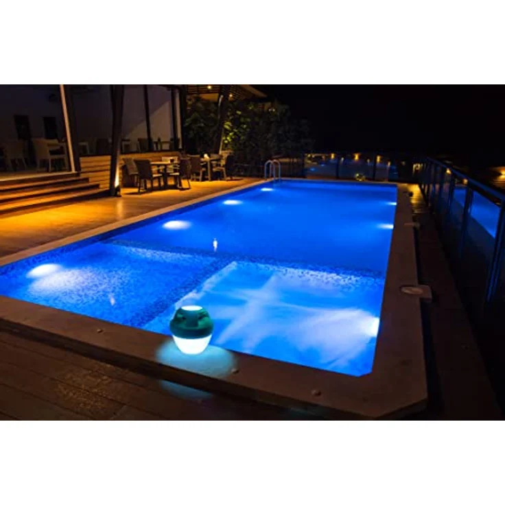 Technaxx Wasserdichter-Lautsprecher BT-X60 (8 h, Akkubetrieb), Bluetooth Lautsprecher, Weiss mit RGB-Farb-LED-Beleuchtung – Bild 2