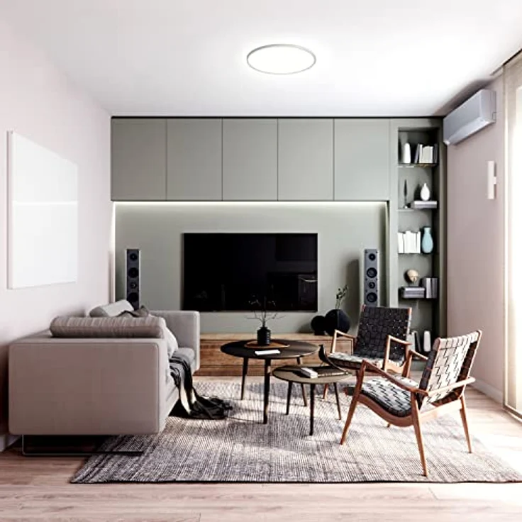 tint Smarte LED-Deckenleuchte AMELA - Dimmbare Deckenlampe mit weißem Licht 1800-6500 K - Ø 30 cm - Steuerbar per Bluetooth, Alexa oder Fernbedienung – Bild 3