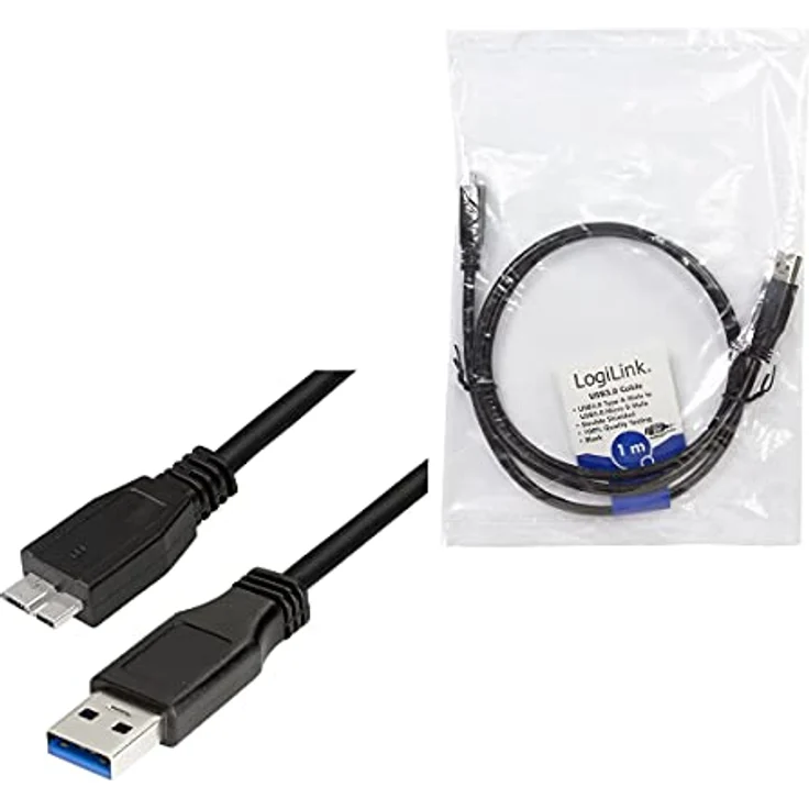 Logilink Kabel USB 3.0 Anschluss A->B Micro 2x Stecker 1,00 Meter – Bild 9