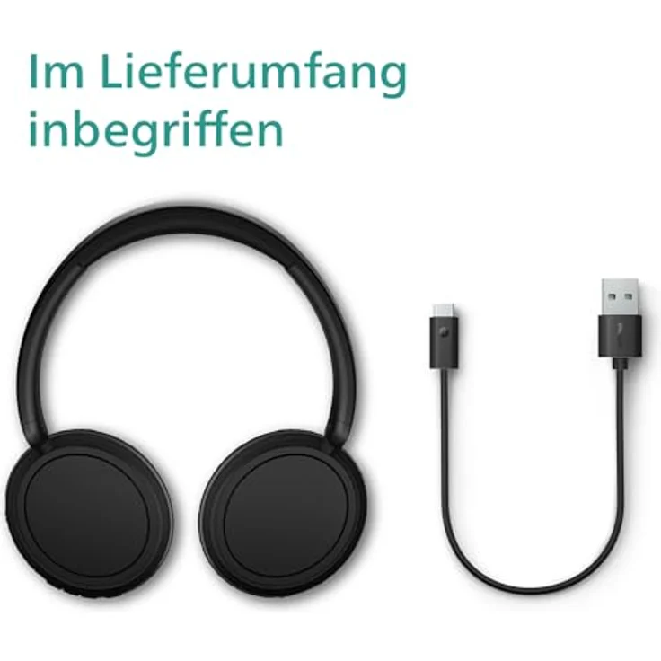 Philips TAH5209 Over-Ear-Kopfhörer (Geräuschisolierung, Multi-Point-Verbindung, Sprachsteuerung, Alexa, Google Assistant, A2DP Bluetooth, AVRCP Bluetooth, Bluetooth, HFP) – Bild 3