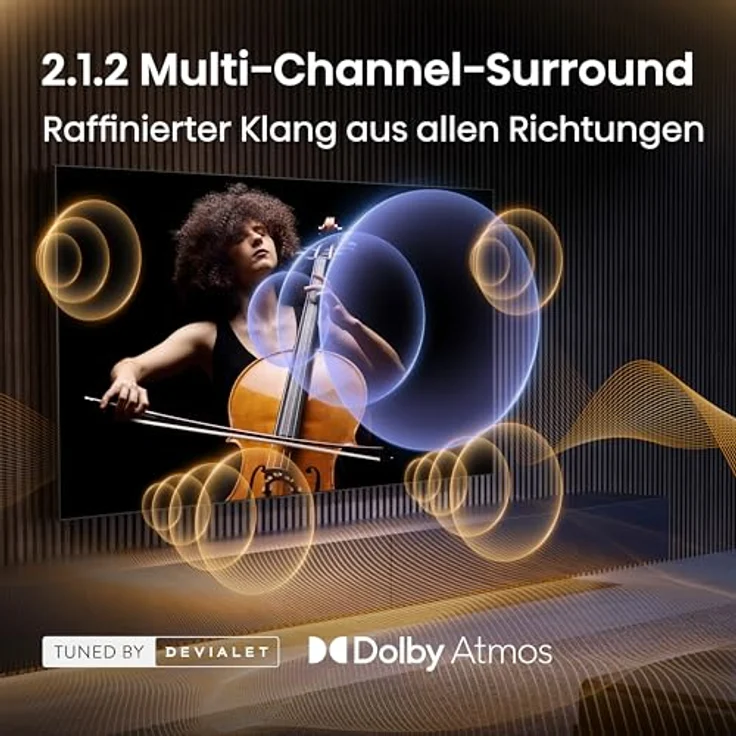 HISENSE 65U7DS PRO MiniLED 4K TV, 65 Zoll / 164 cm, UHD 4K, SMART TV, Native Game Mode, Dolby Atmos, VIDAA Smart OS – Bild 6