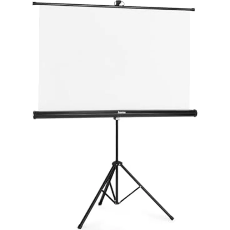 Hama Beamerleinwand auf Stativ 125 x 125 cm (Standgerät, weißer Bildschirm, Tragbar, Faltbar, Projektion) Weiß – Bild 3