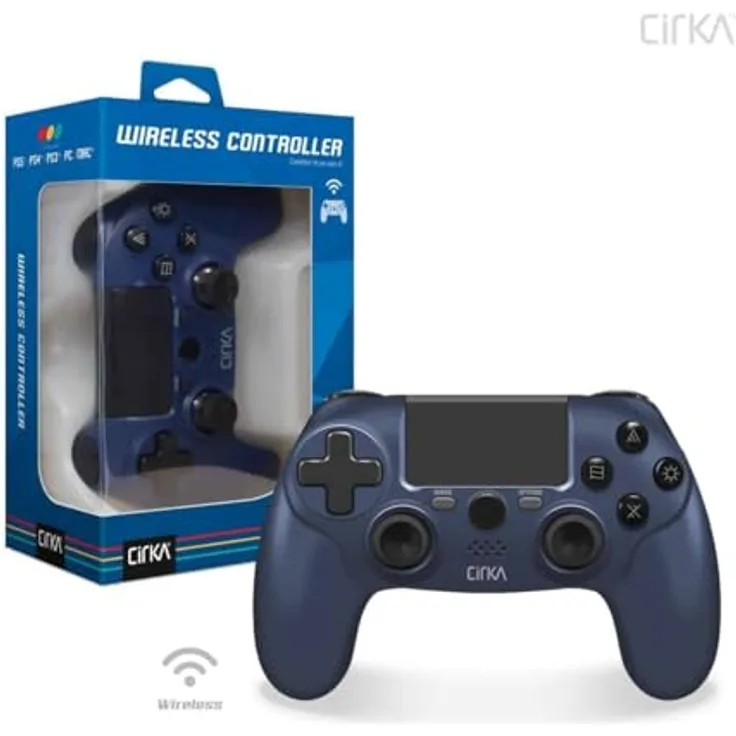 Hyperkin Nuforce Wireless Controller, Gaming Controller für PS4/PC/Mac in Twilight Blue mit kabelloser Verbindung