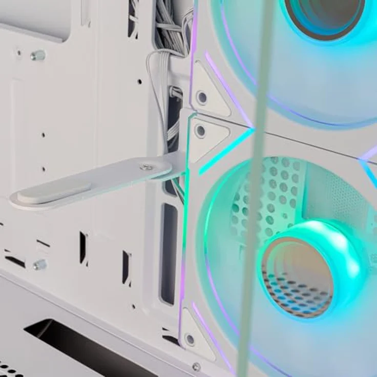 NOX Semitorre Hummer Signal ARGB, Midi Tower PC-Gehäuse in Schwarz mit gehärtetem Glas und RGB-Beleuchtung, ATX/Micro ATX kompatibel – Bild 6