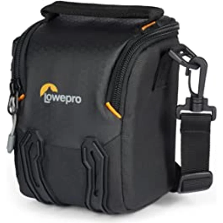 Lowepro Adventura SH 115 III, Kamera-Umhängetasche mit Verstellbarem/Abnehmbarem Schultergurt, Kamerarucksack für Spiegellose Kameras, Kompatibel mit Sony Alpha 6000 Serie, Schwarz – Bild 2