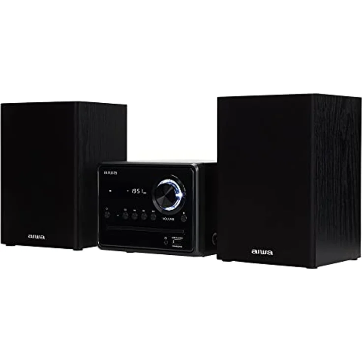 Aiwa MSBTU-300 schwarz Micro-HiFi-System 20W mit Bluetooth, CD, USB, FM-Radio, C – Bild 2