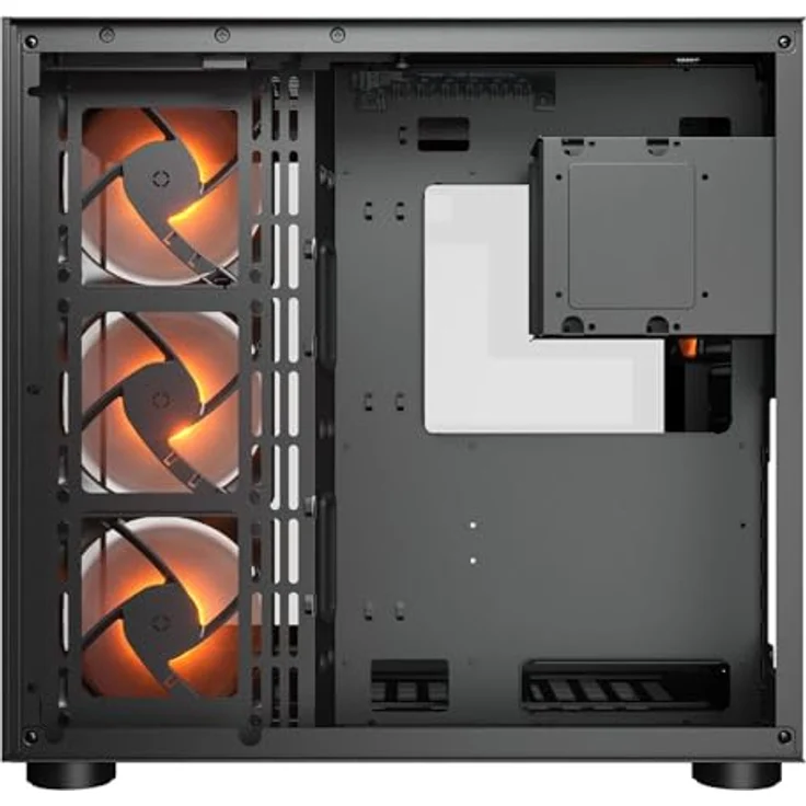 COUGAR Gaming Gehäuse PC Midi Tower Schwarz, ATX/Micro-ATX/Mini-ITX mit ARGB-Beleuchtung und optimierter Kühlung – Bild 5