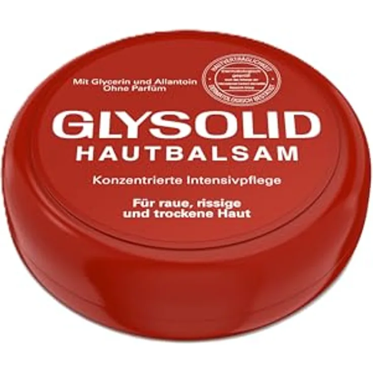 Glysolid Hautbalsam (100ml) - konzentrierte Intensivpflege für raue, rissige & trockene Haut mit Glycerin, frei von Farbstoffen & Parfüm