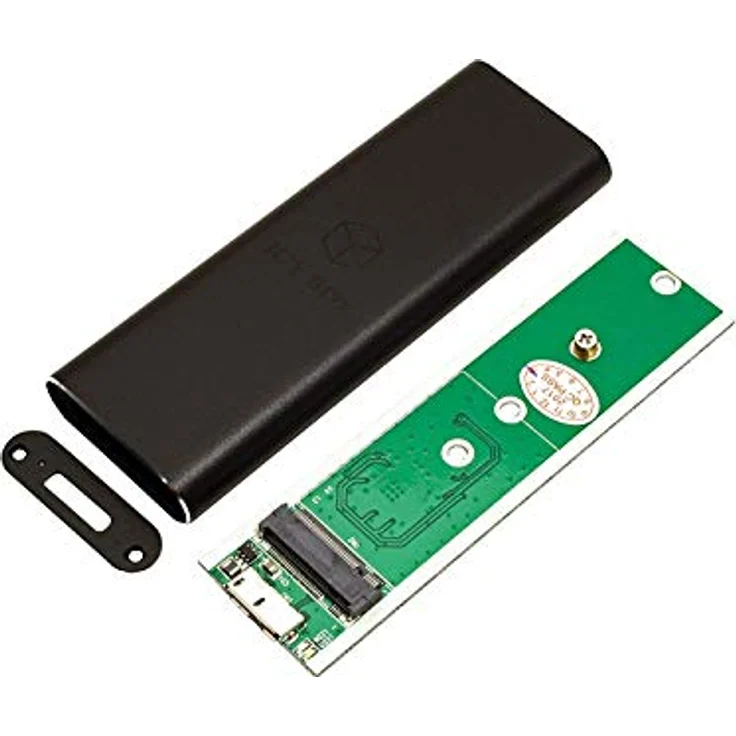 Icy Box IB-183M2 Externes Gehäuse für 1x M.2 SSD B-Key & B+M-Key (22 x 30-42-60-80 mm), USB 3.0 (UASP) Anschluss, SATA III, Aluminium, schwarz – Bild 5