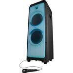 MEDION X61200 Party-Soundsystem (DJ Soundeffekte, Karaoke Partybox, LED-Frontpanel, Bluetooth, 2x 80 Watt RMS, Schwarz)