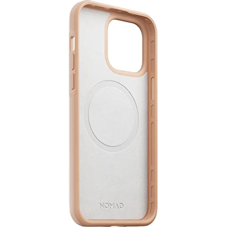 NOMAD Moderne Lederhülle für iPhone 14 Pro Natur Leder 360° Erhöhte Kanten TPE Bumper 10ft Fallschutz Mag Safe & Wireless Charging – Bild 4
