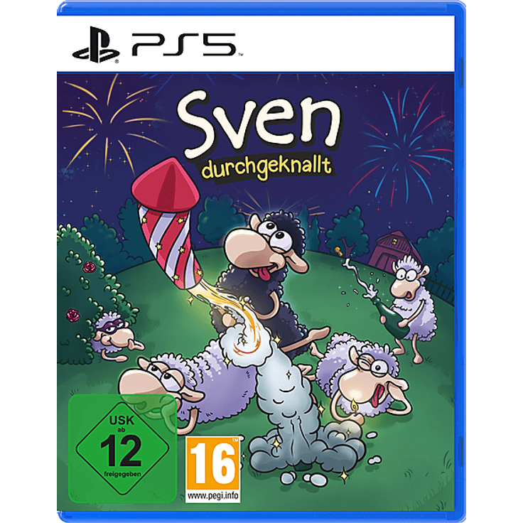 MARKT + TECHNIK Sven - durchgeknallt [PlayStation 5], 3D-Spiel mit 20 Levels, 4-Spieler Koop und Online-Highscore