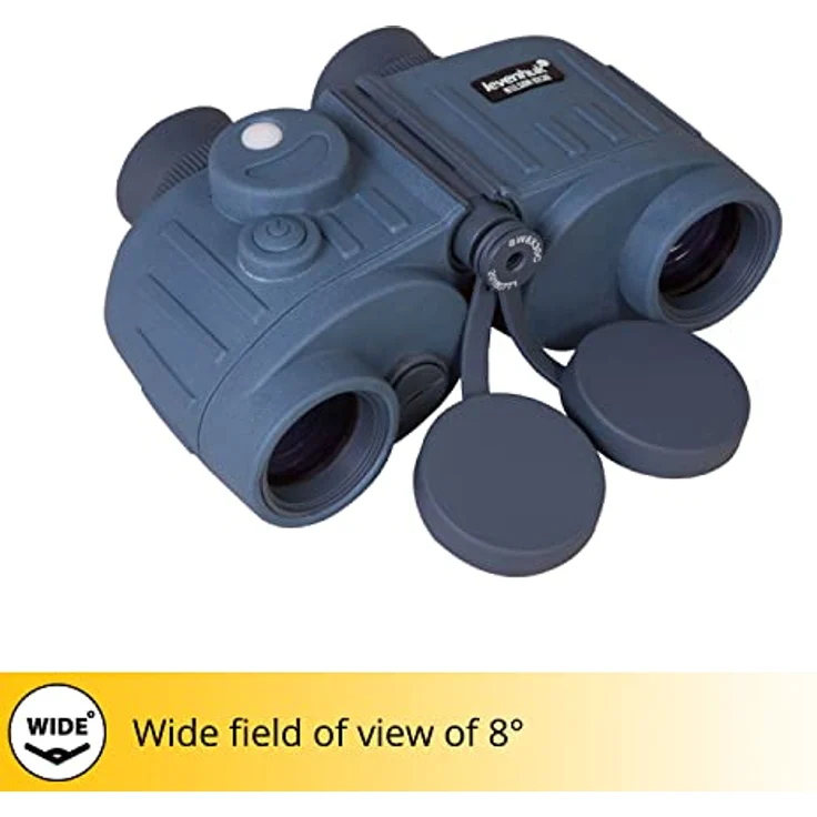 Levenhuk Nelson 8x30 Marinefernglas, wasserdicht mit Kompass und Entfernungsmesser, BaK-4-Optik – Bild 5
