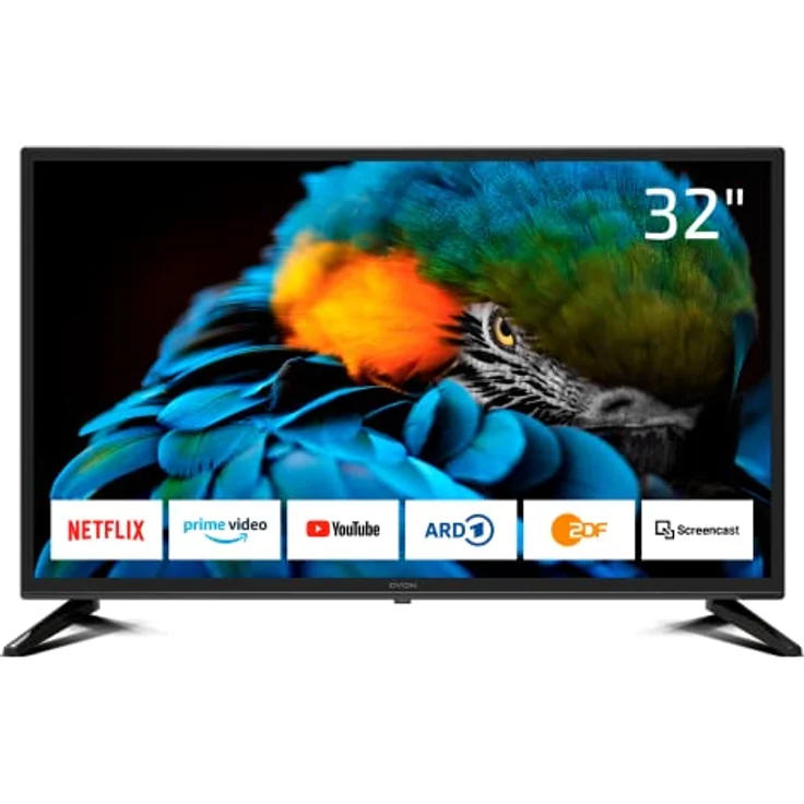 DYON Smart 32 XT 80 cm (32 Zoll) Fernseher (HD Smart TV, HD Triple Tuner (DVB-C/-S2/-T2), Prime Video, Netflix & HbbTV) [Modelljahr 2022], Schwarz – Bild 1